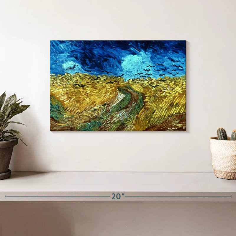 Avery Wheatfield With Crows 1890, 8" H x 12" W
