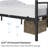 Graceful Scroll Platform Bed with Multiple Size and Color-2103365496-2061060800