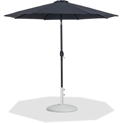 Chavelle Fabric / Aluminum Patio Umbrella With Base Sets