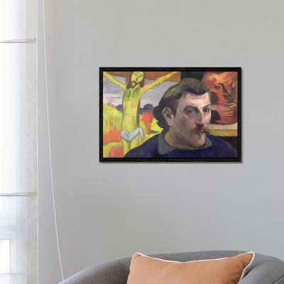 Self Portrait With The Yellow Christ by Paul Gauguin - Gallery-Wrapped Canvas Giclée on Canvas