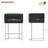 26" Upholstered Counter Stool with Metal Frame-124059858