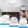 Cristol 2-Light Dimmable LED Flush Mount Ceiling Light with Remote Control