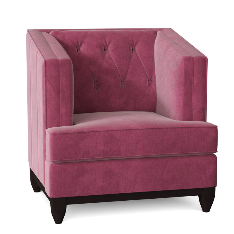 Ali Tufted Armchair, Savona Fuchsia