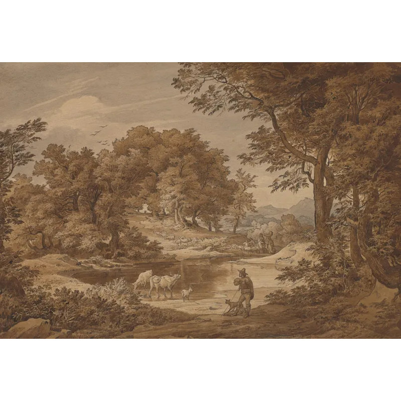Sepia Forest Whispers, 197" L x 118" W