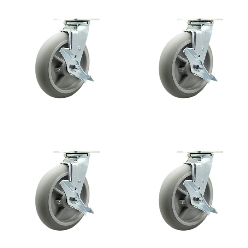 Thermoplastic Rubber Swivel Caster