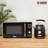 Haden 700W Microwave Oven and 1.7L Electric Kettle Kitchen Appliance Set, Black