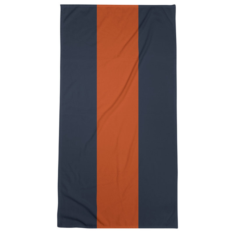 Microfiber Bath Towel, Tennessee Red Football Navy/Light Orange