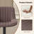 Nalupatio Adjustable Swivel Bar Stools with Backrest – Faux Leather Counter Height Chairs with Footrest, 360° Rotation, for Kitchen Island, Home Bar, or Dining Room, 300lbs Capacity, Set of 2-1606541404