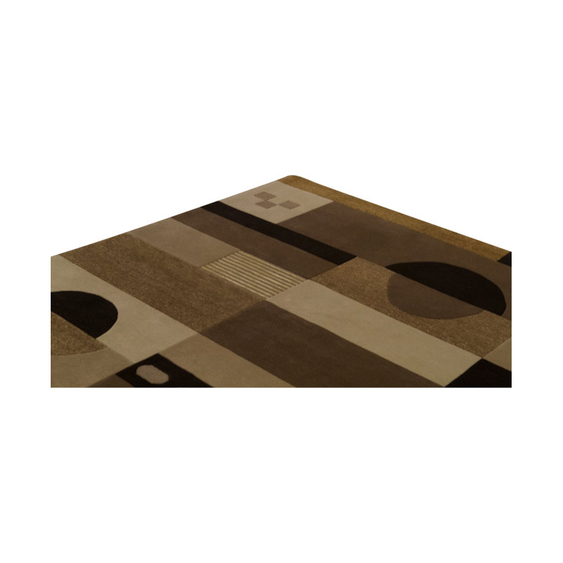 Hand-Knotted High-Quality Beige and Brown Area Rug