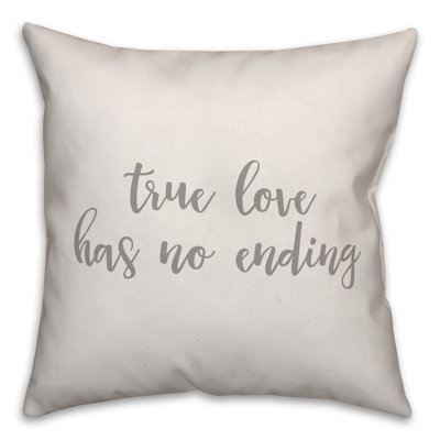  Coussin True Love Has No Ending