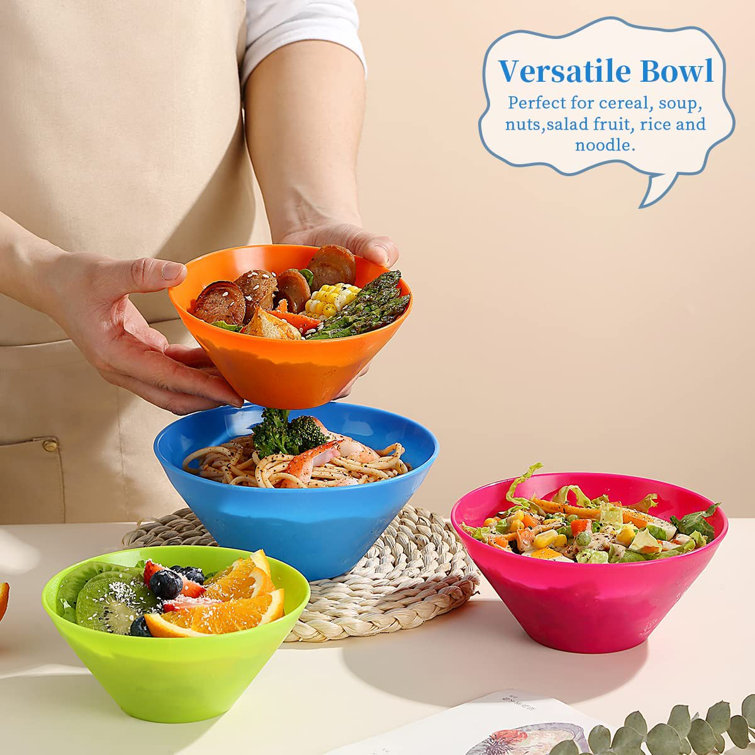 Plastic Mixing Bowl Set, Non-toxic Salad Mixing Bowls, For Food