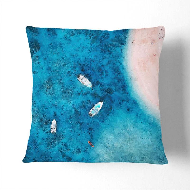 Square Throw Cushion, 55cm H x 55cm W x 20cm D, Stone