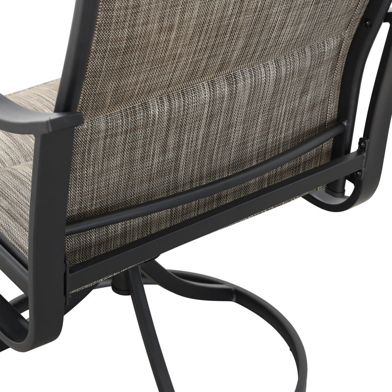 Swanville 4 - Person Patio Dining Set Square Table, Gray