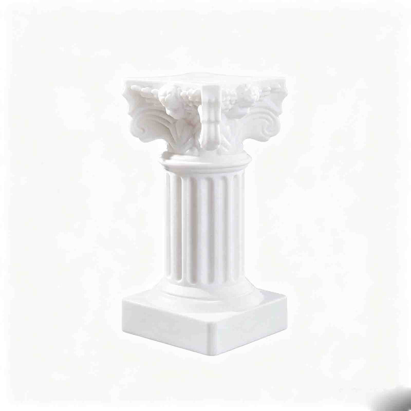 3 bougeoirs colonne en résine romaine blanche style piliers bougeoirs pour accessoires de photographie de décoration intérieure