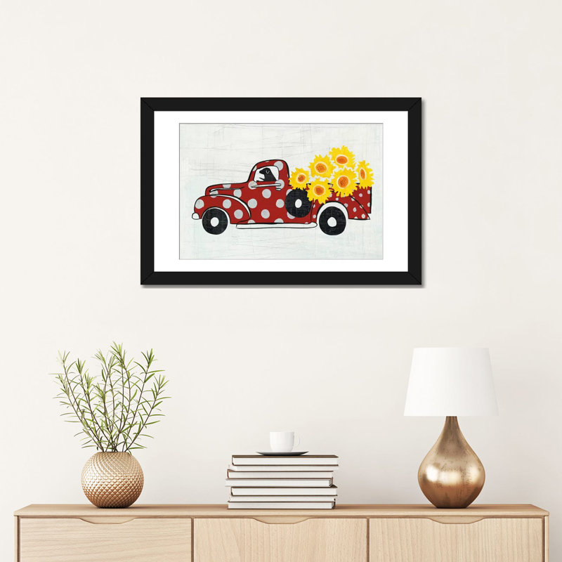 «Modern Americana Farm VI», art sur toile, H 16 po x l 24 po x P 1 po, Papier d'art encadré noir