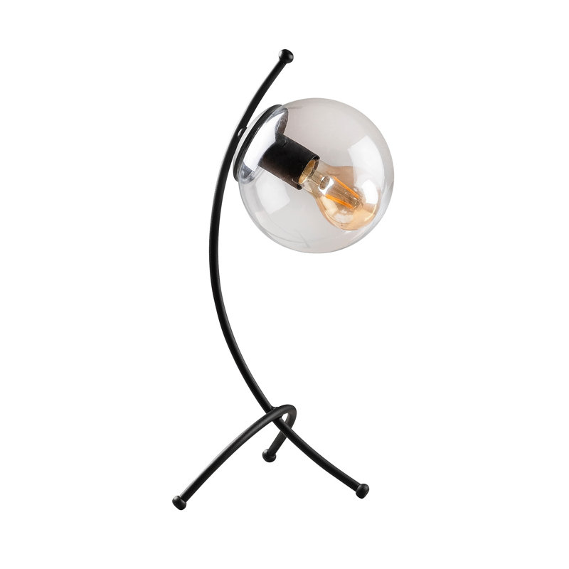 Lampe de table en métal, Noir