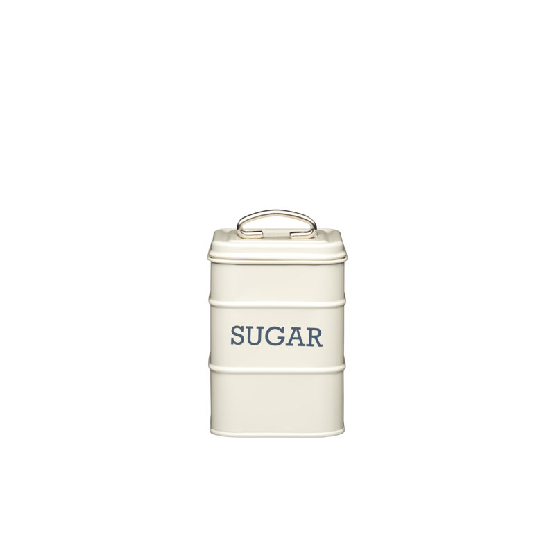 Living Nostalgia Sugar Jar, 18cm H x 11cm W x 10.5cm D, Cream