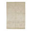 Silk Geometric Area Rug in Beige