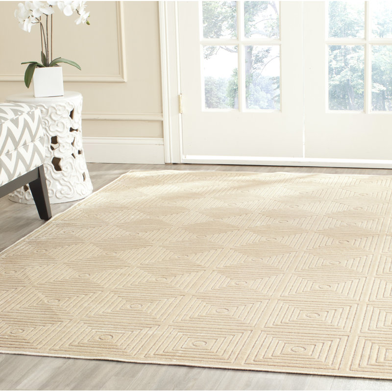 Detwiler Geometric Hand Woven Area Rug, Rectangle 160 x 229 cm