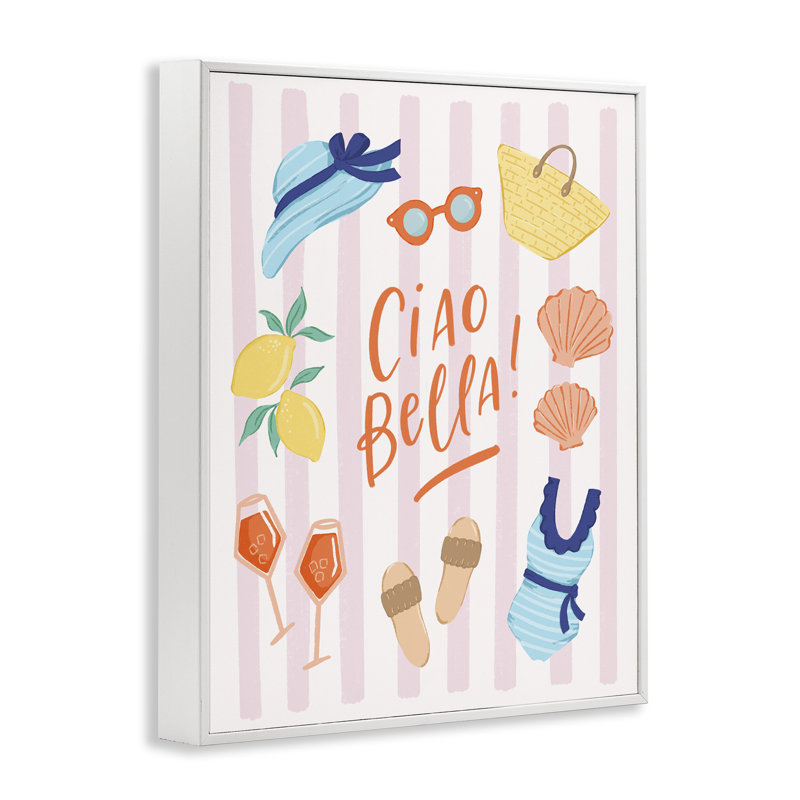 Giclée d'été encadrée, par Sandra Picco, Encadrement giclée blanc côtier, H 30 po x l 24 po