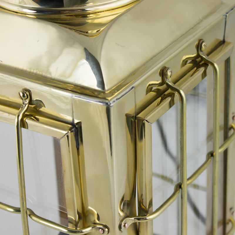 Metal Wall Lantern with Candle Included