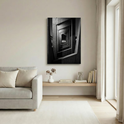 «Geometric Tunnel», reproduction d'art sur toile, ensemble de 1
