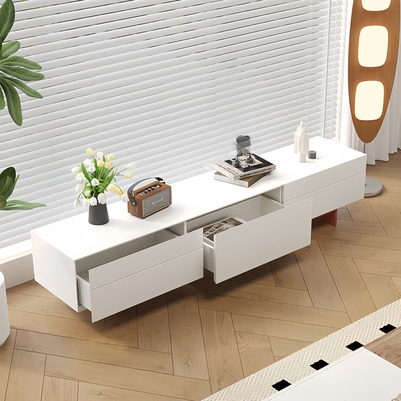 Modern, Simple and Creative TV Cabinet, Red/White