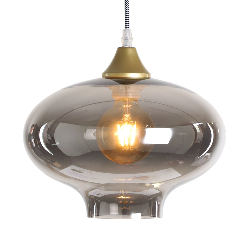 Aevah 1 - Light Pendant, Black, Smoke