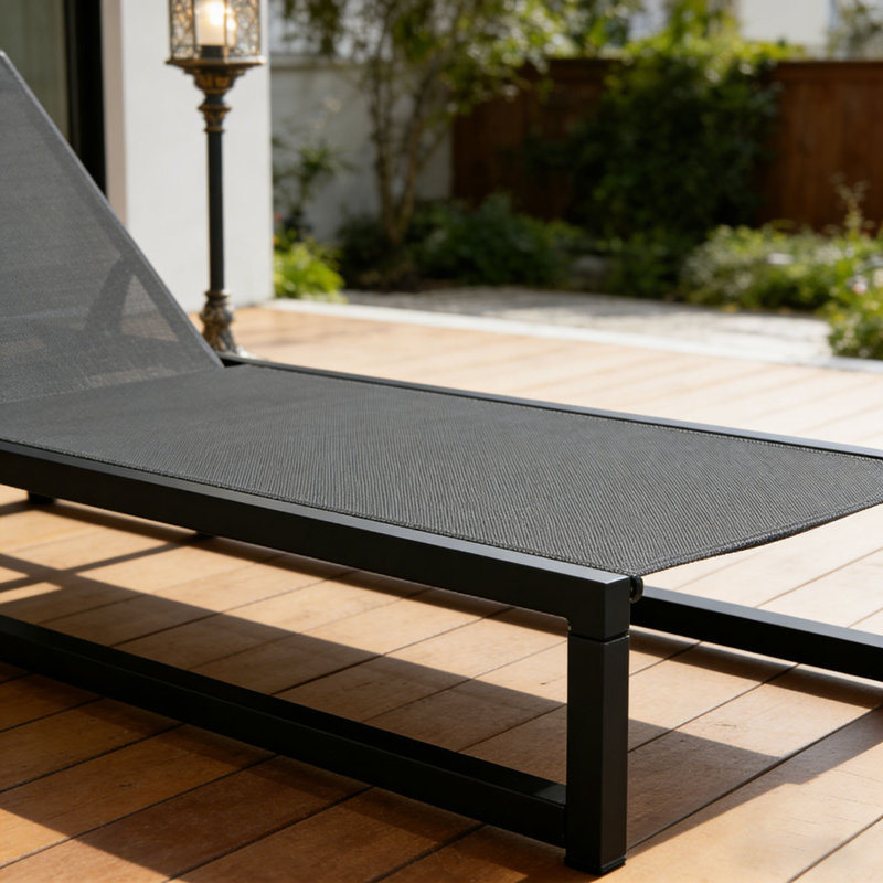 CHAISE LOUNGE, Black+Grey, 1