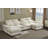 131.5” W Oversized 6-seater Composable Modular Sofa With Cupholder Console  With Usb Port And 2 Ottomans-1430904997