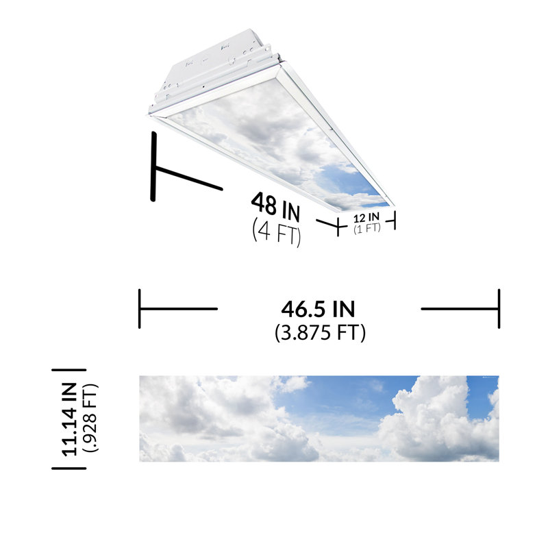 Cloud Rectangle Fixture Component Ceiling Light