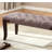 Linon Tufted Bench, Fabric, Brown-113459307