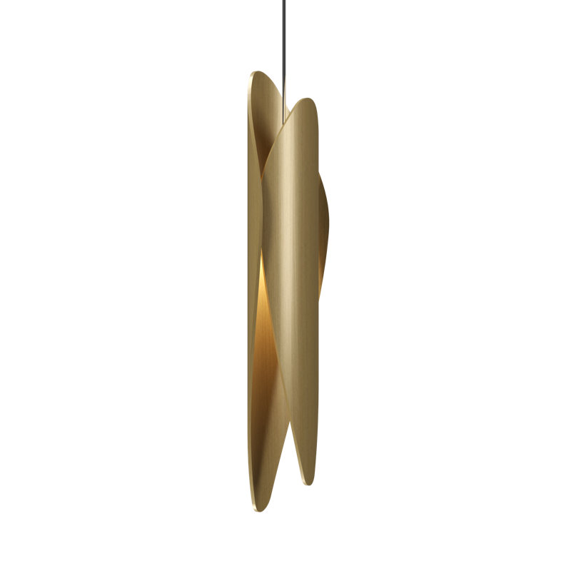Luminaire suspendu feuille accord 1509, Or biologique