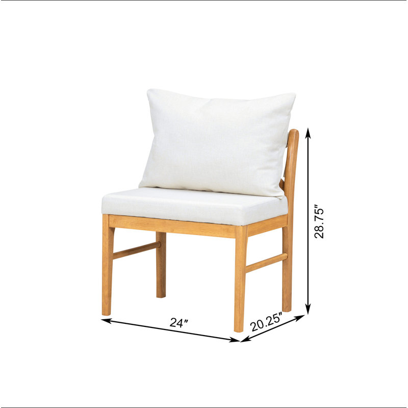 Ensemble de 2 chaises de ferme moderne
