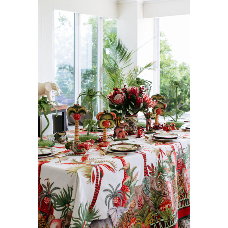 Ardmore Cotton Tablecloth, 138" x 61"
