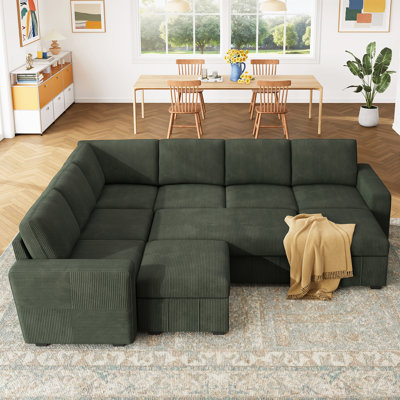 Canapé-lit modulaire avec repose-pieds Abramson   