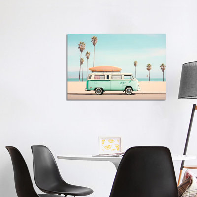 Pacific VW Van - Framed Wall Art Print
