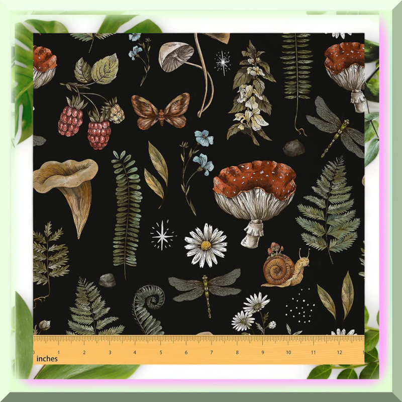 Mushroom-Fabric 3 Yards Upholstery Craft