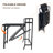 3PCS Patio Bistro Set With Foldable Table And Chairs, Durable And Comfortable Outdoor Furniture