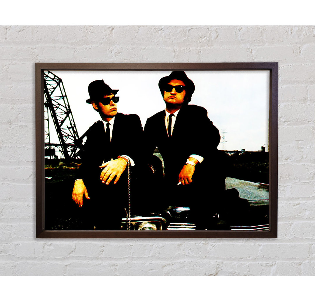 The Blues Brothers Jake und Elwood - Einzelner Bilderrahmen Kunstdrucke auf Leinwand