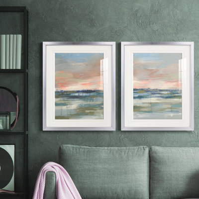 «Vast Marsh I», reproduction encadrée de qualité supérieure - prête à être accrochée