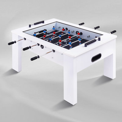 RayChee 42" Foosball Coffee Table, Soccer Game Table with Tempered Glass