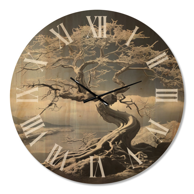 Très grande horloge murale Woodland, Oversized