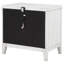 Table de chevet 2 tiroirs Loane - blanc vieilli