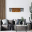 Élégant accessoire mural décoratif en bois, finition noire et noyer, 39,4 po x 11,8 po | Cadre 100% métal (0,05 po d'épaisseur), support 100% bois (1,2 po d'épaisseur) | Parfait pour les décors modernes et les intérieurs élégants