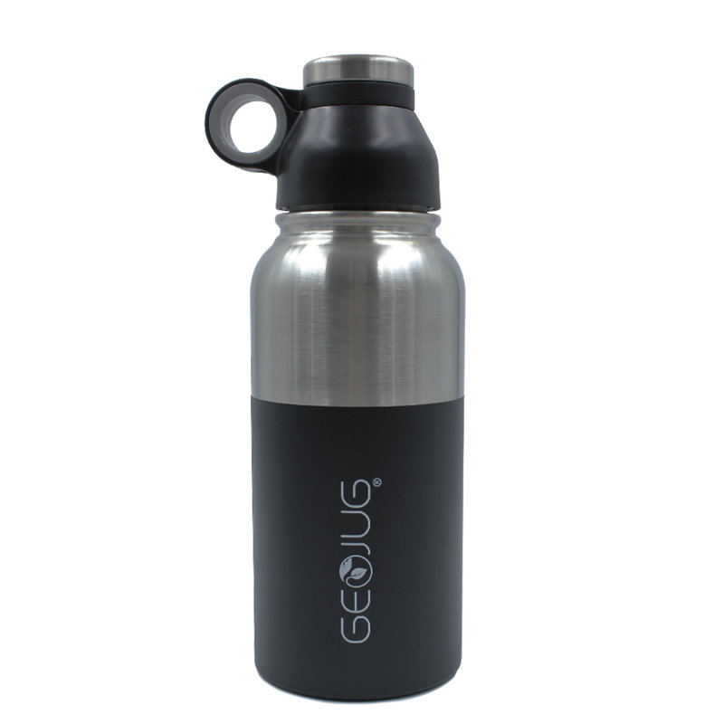 Bouteille d’eau en acier inoxydable, Noir, Contenant alimentaire