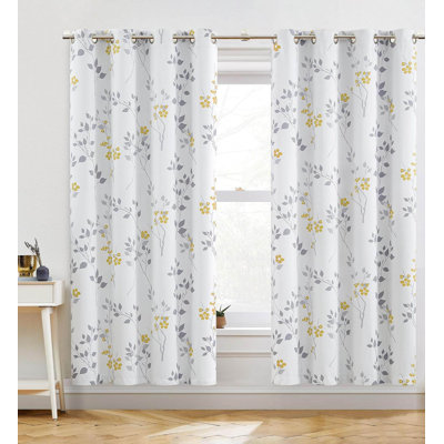 Polyester Blackout Grommet / Eyelet Curtain Pair