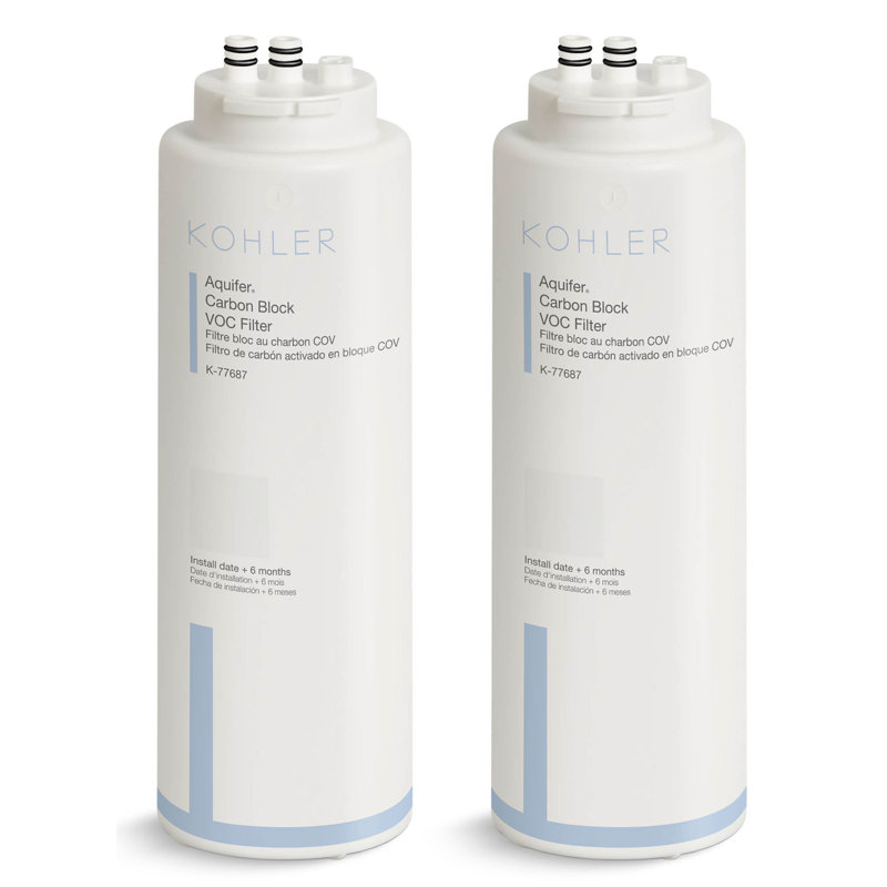 Paquet de 2 cartouches filtrantes de remplacement pour aquifère Kohler