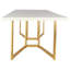 South Hampton 40'' Iron Pedestal Dining Table-58191679