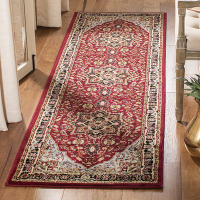 Amleto Klose Oriental Red/Black Area Rug